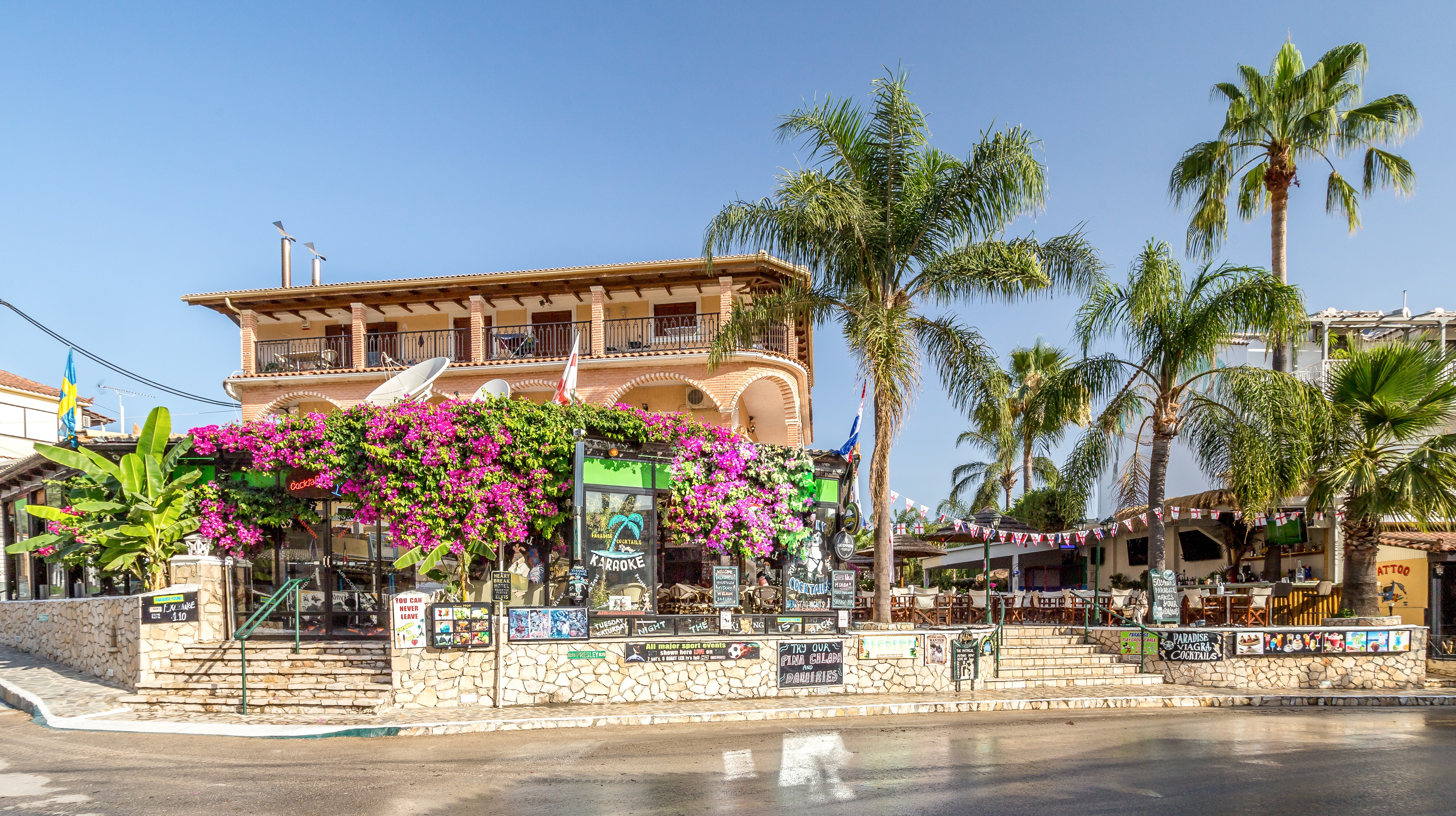 paradise hotel and bar tsilivi zakynthos facilities